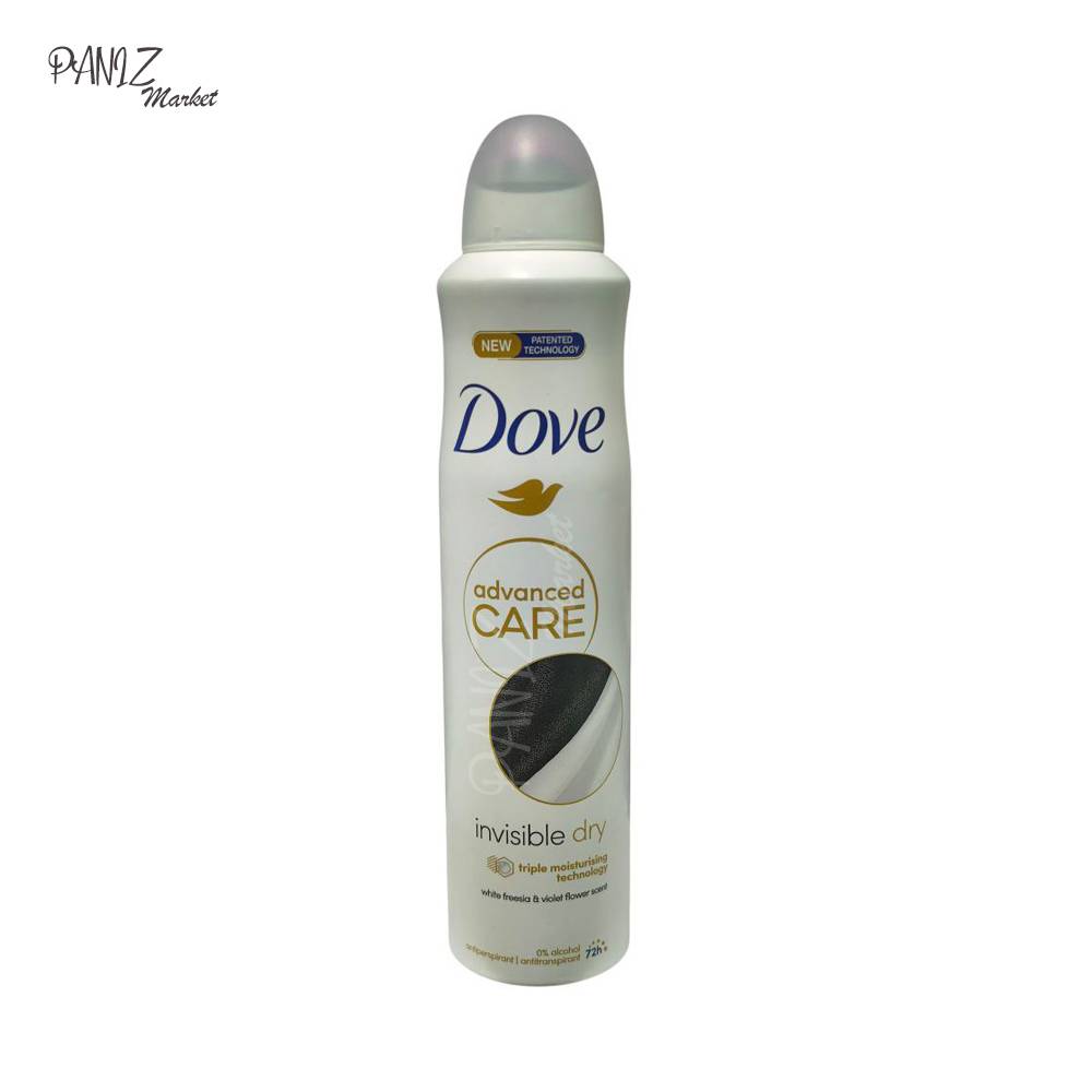 اسپری-ضد-تعریق-72-ساعته-داو-Dove-اورجینال-اینویزیبل-درای-Invisible-dry-مدل-Advance-Care