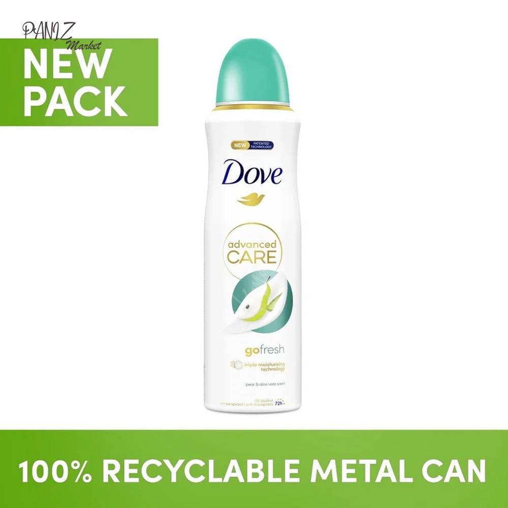 اسپری-ضد-تعریق-72-ساعته-داو-Dove-رایحه-گلابی-و-آلوئه-ورا1-مدل-Advance-Care