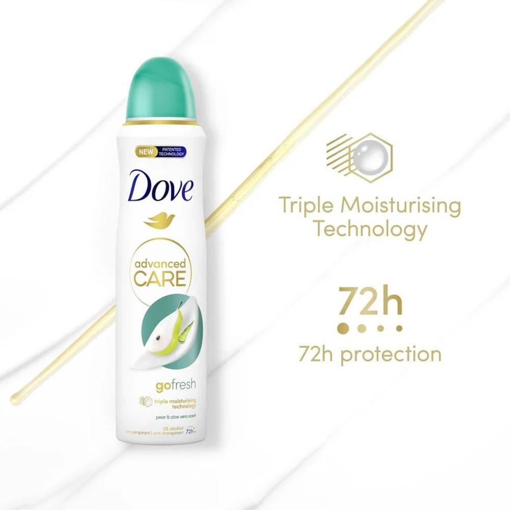 اسپری-ضد-تعریق-72-ساعته-داو-Dove-رایحه-گلابی-و-آلوئه-ورا-مدل-Advance-Care